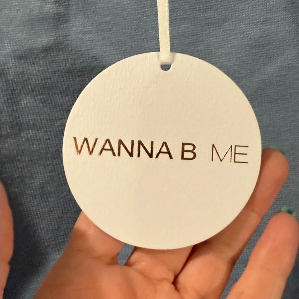 Wanna B Me good vibes only sweater large  NWT